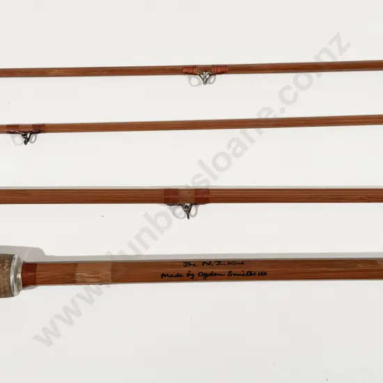 Vintage Ogden Smith "The NZ Rod" 3 Piece Split Cane Fly Rod