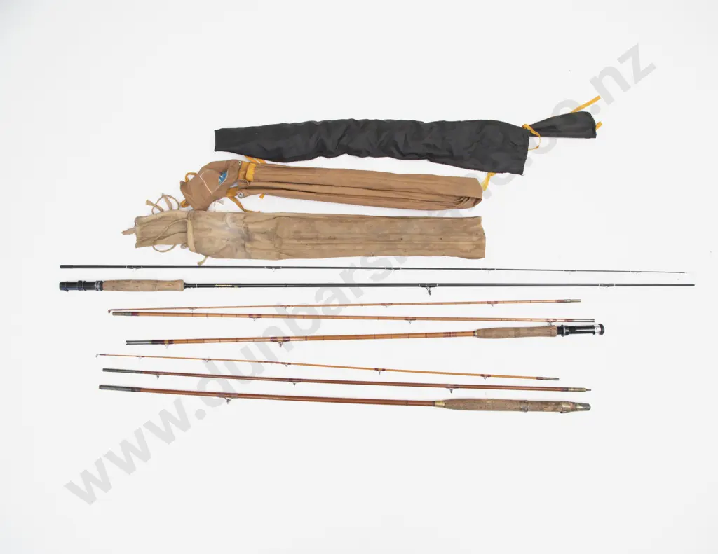 Vintage Sealey 3 Piece Split Cane Fly Rod Image 1++