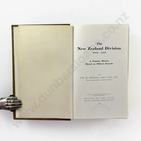 Stewart Col H - The New Zealand Division 1916-1919