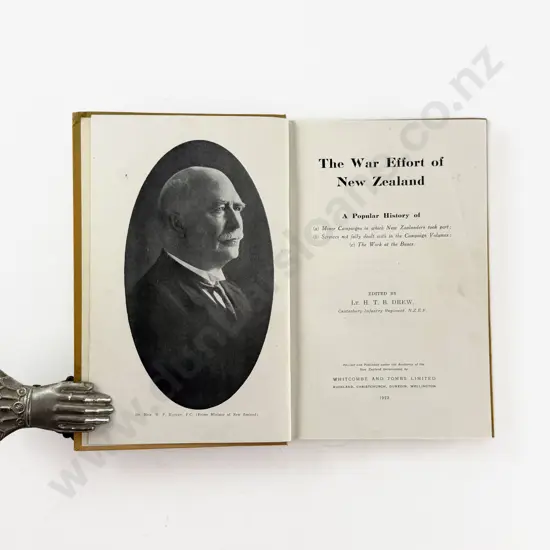 Drew Lt H T B - The War Effort of New Zealand