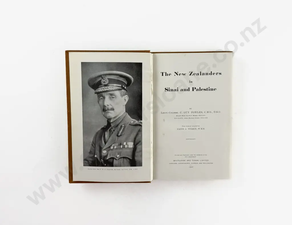 Powles Lieut-Colonel C Guy - The New Zealanders in Sinai and Palestine Image 1++