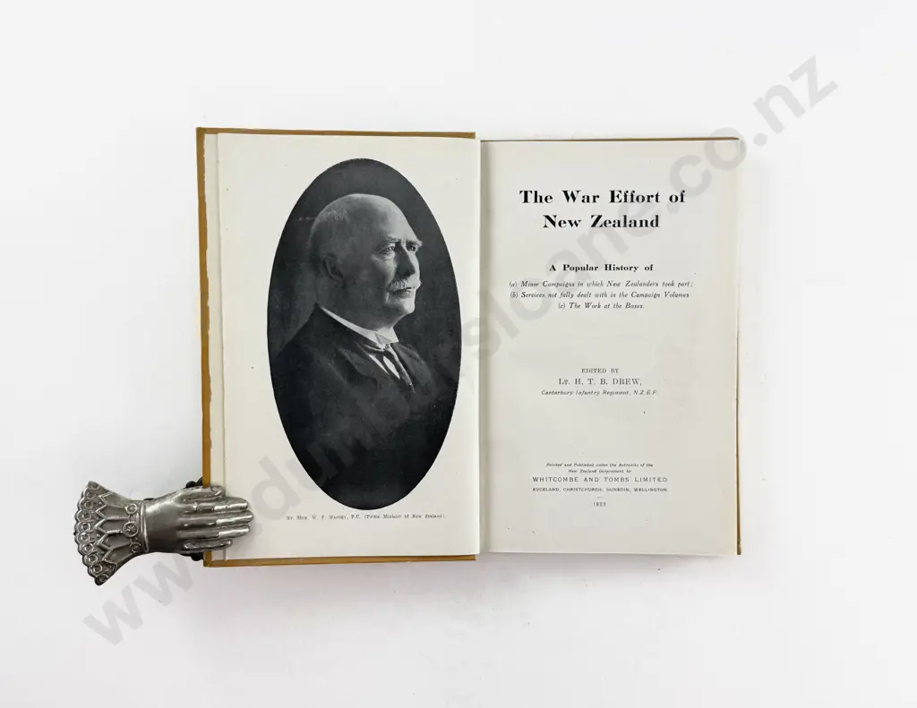 Drew Lt H T B - The War Effor of New Zealand Image 1++