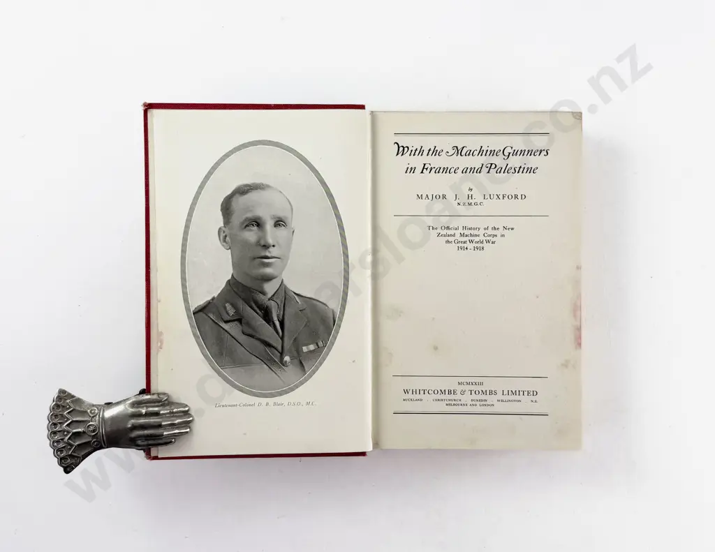 Luxford Major J H - With the Machine Gunners in France and Palestine Image 1++