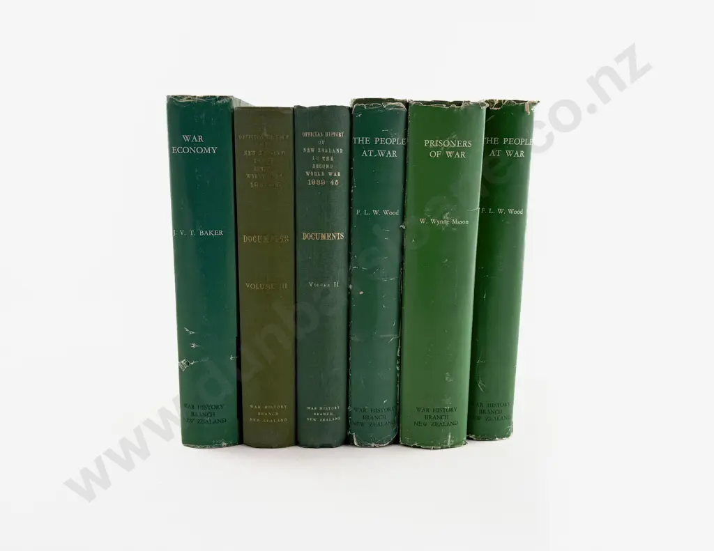 6 Volumes From The Official History of New Zealand in the Second World War 1939-45 Image 1++