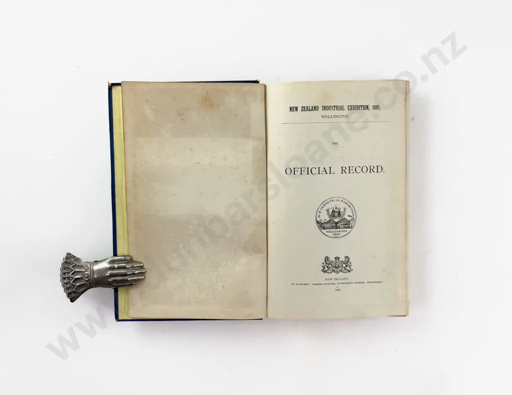 (-) The Official Record of the New Zealand Industrial Exhibition 1885 Wellington Image 1++