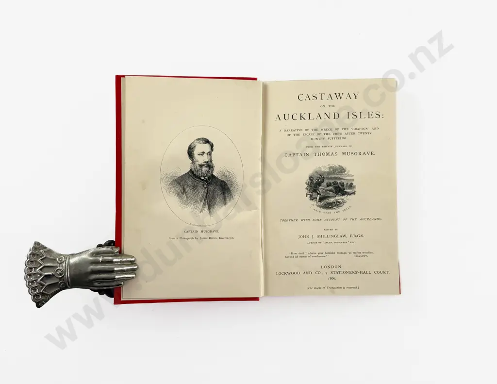 Musgrave Captain Thomas - Castaway on the Auckland Isles Image 1++