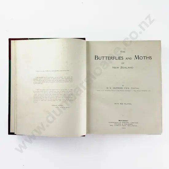 Hudson G V - The Butterflies and Moths of New Zealand