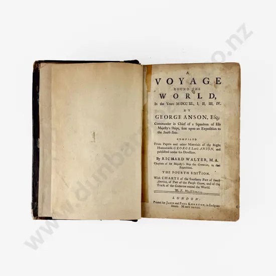Anson George - A Voyage Round The World In the Years MDCCXL I II III IV