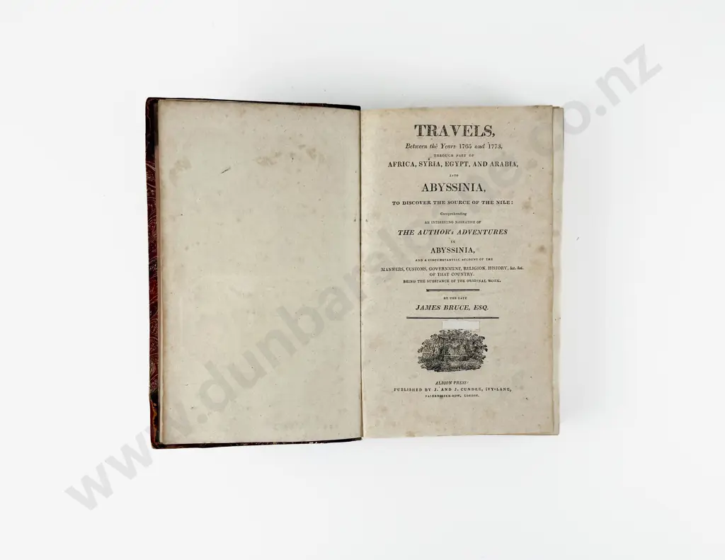 Bruce James - Travels Between the Years 1765 and 1773 Through Part Of Africa Syria Egypt And Arabia into Abyssinia Image 1++