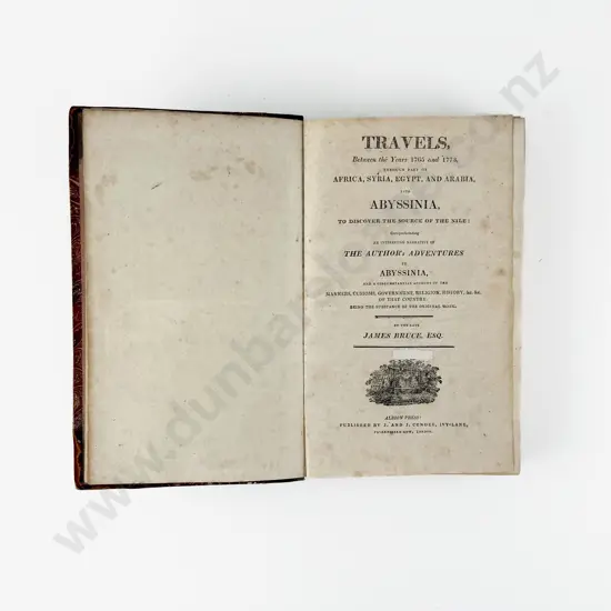 Bruce James - Travels Between the Years 1765 and 1773 Through Part Of Africa Syria Egypt And Arabia into Abyssinia