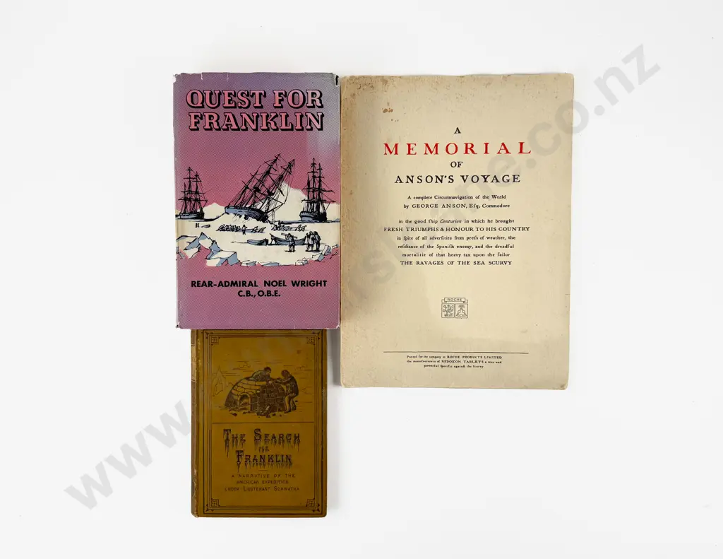 2 Volumes On Sir John Franklin & A Memorial Of Anson's Voyage Image 1++