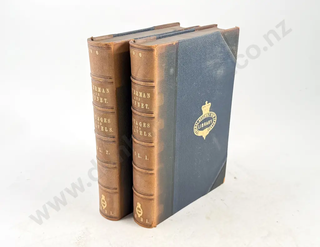 Montgomery James - Journal of Voyages and Travels (2 Volumes) By The Rev. Daniel Tyerman and George Bennet Deputed From The London Missionary Society Image 1++