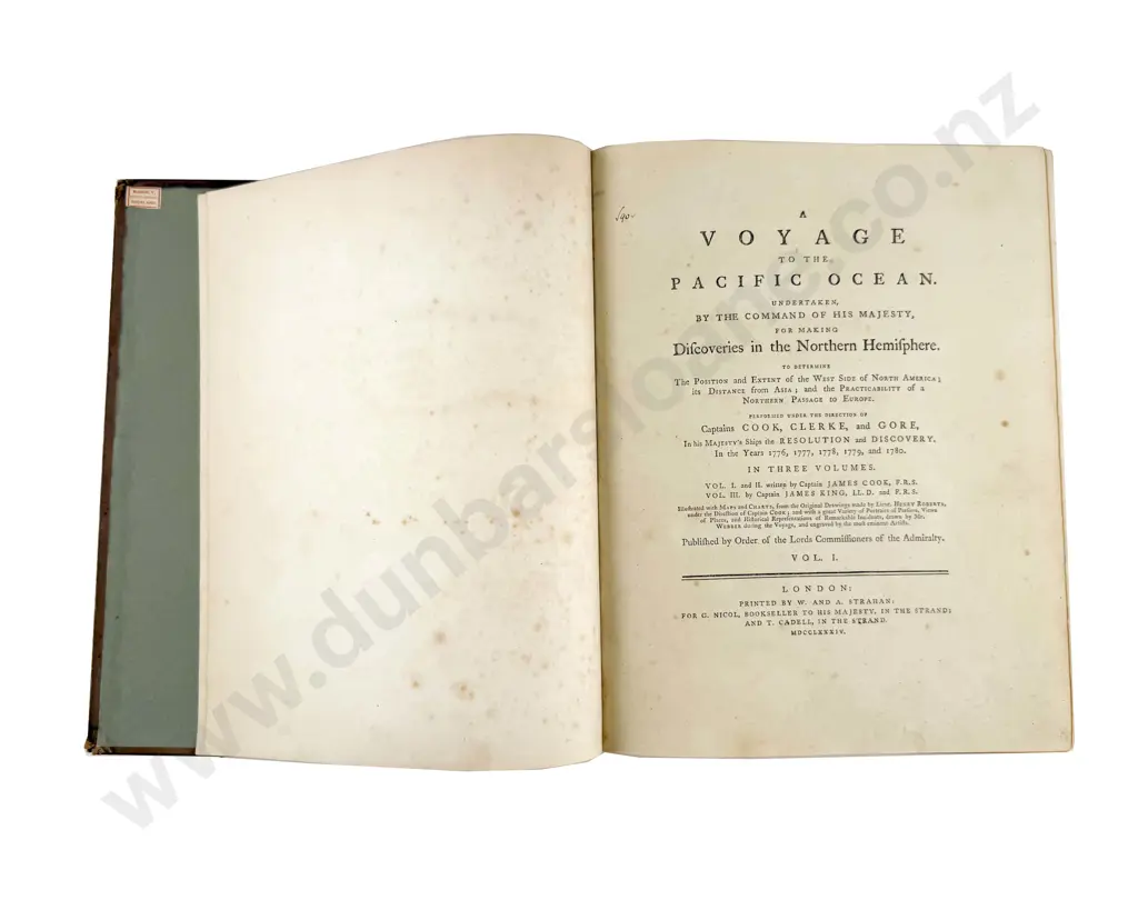 Cook Captain James - A Voyage To The Pacific Ocean (3 Volumes) Image 1++