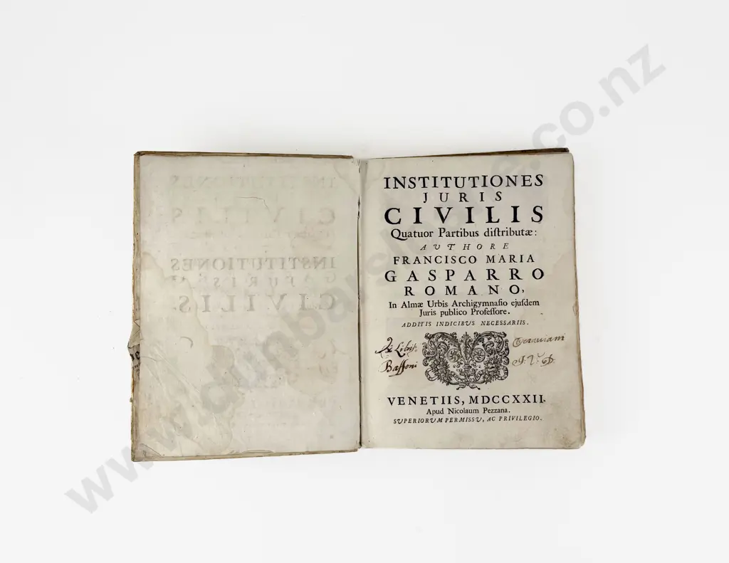 Romano Francisco Maria Gasparro - Institutiones Juris Civilis Image 1++