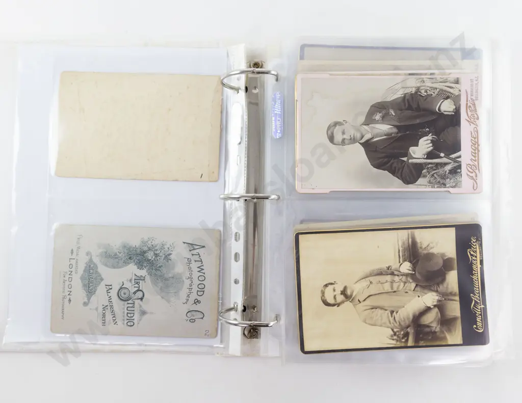 An Album Of 49 Victorian/Edwardian Cabinet Cards & 2 Early Tin Types Image 1++
