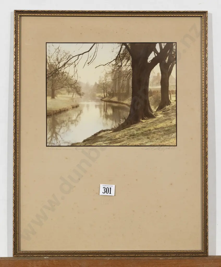 S C Hall - Winters morn River Avon Image 1++