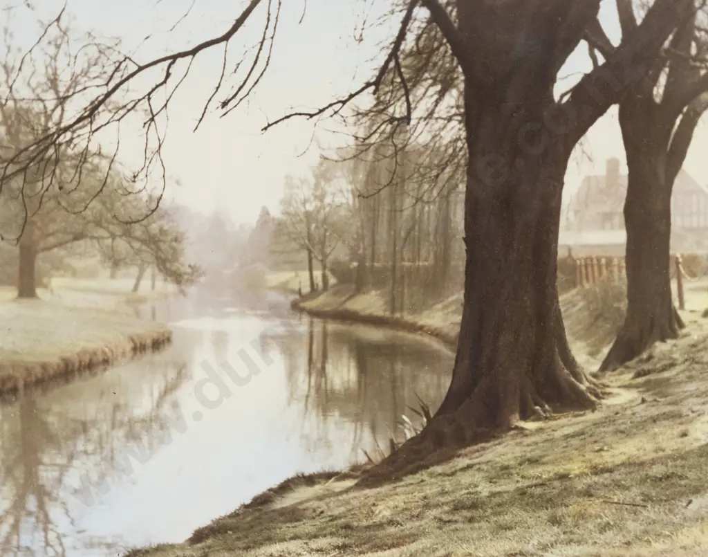 S C Hall - Winters morn River Avon Image 1++