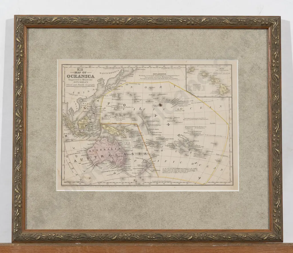 19th Century No 31 Map Of Oceanica Image 1++