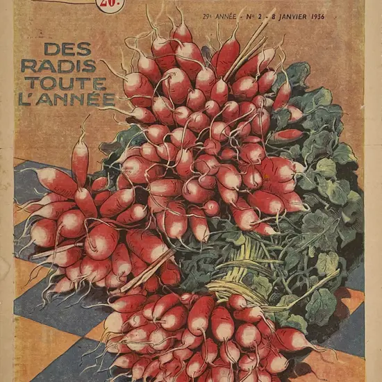 Three 1950s Mounted French Rustica Journal Covers