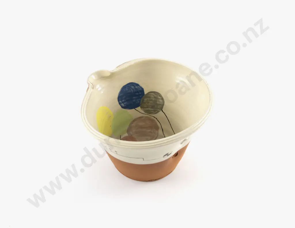 Paul Maseyk Semi-Glazed Terracotta Pouring Bowl Image 1++