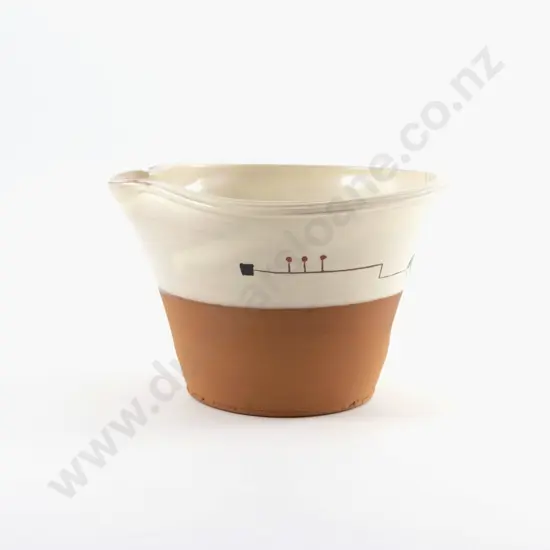Paul Maseyk Semi-Glazed Terracotta Pouring Bowl
