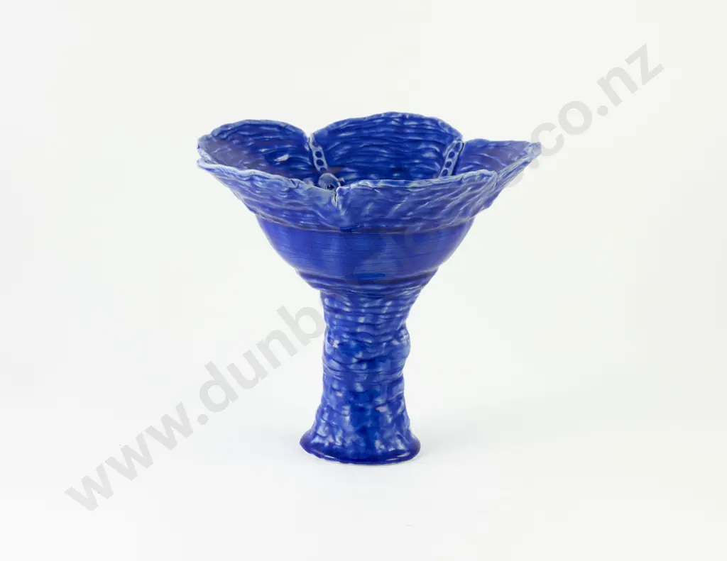 Christine Boswijk Blue Bowl on Stand Image 1++