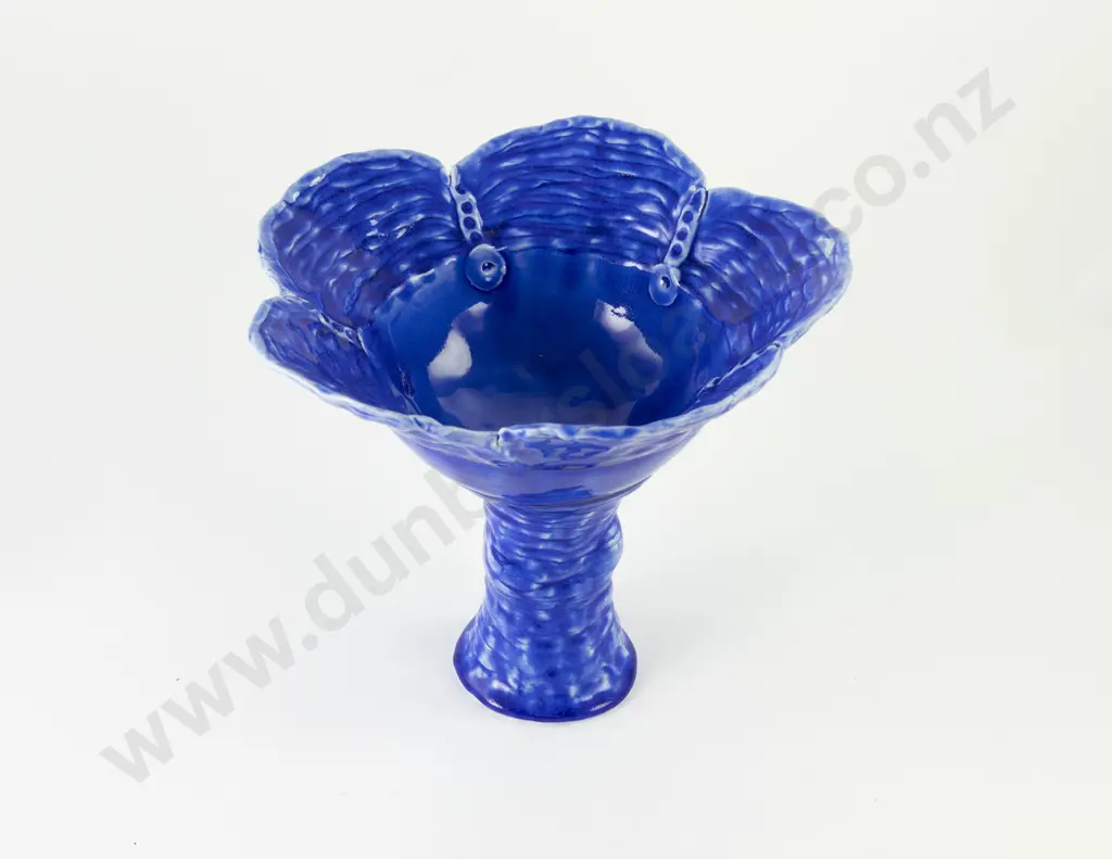 Christine Boswijk Blue Bowl on Stand Image 1++