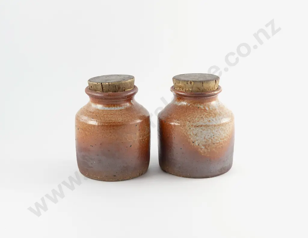 Two Len Castle Herb Jars Image 1++