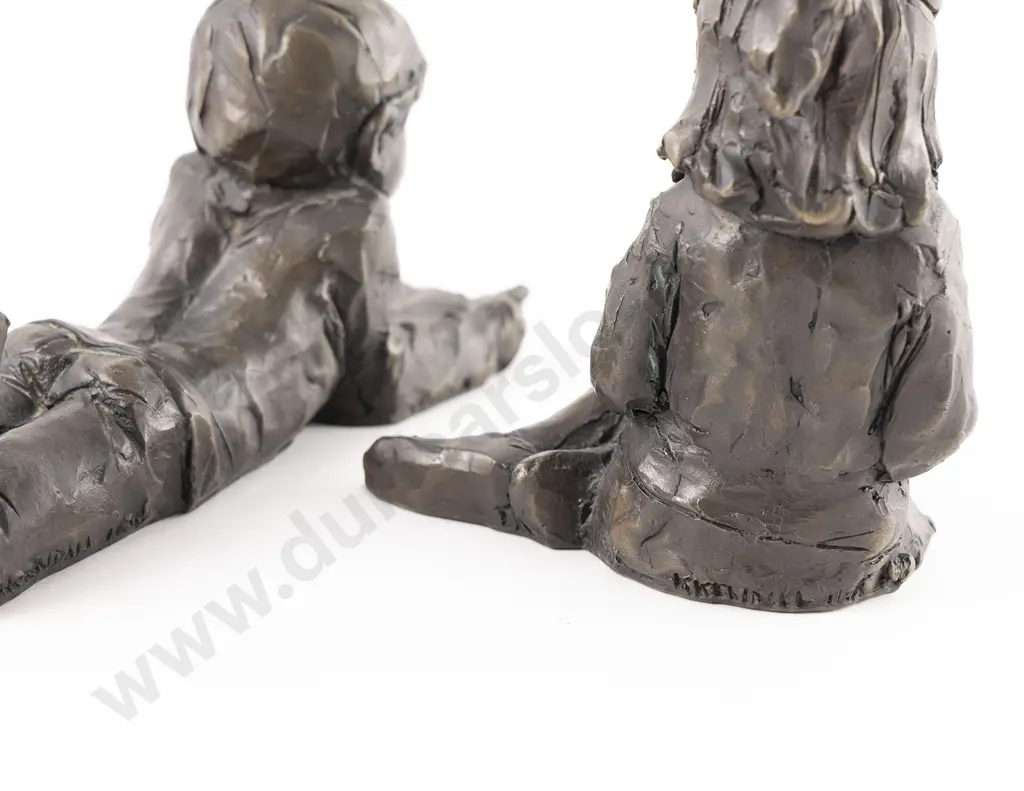 Ken Kendall Figures of a Boy and Girl Reading (Pair) Image 1++