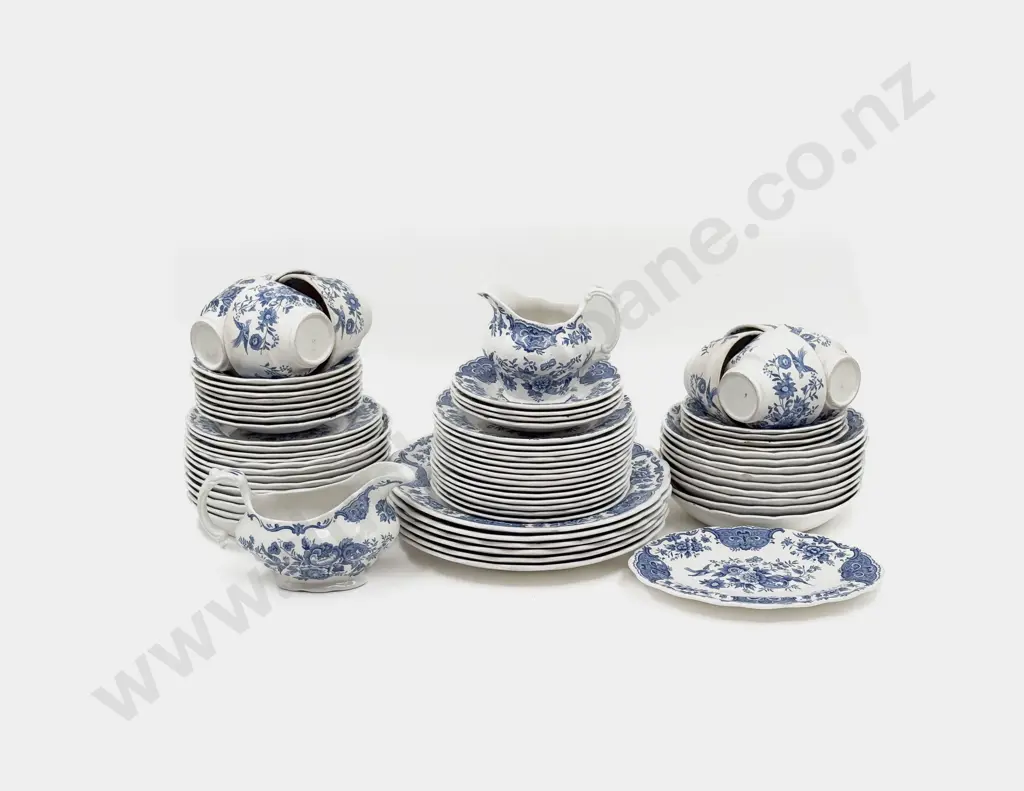Quantity of Blue & White Dinner China Image 1++