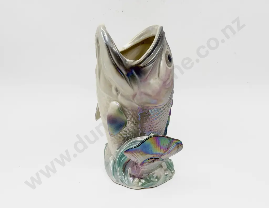 Large Wembley Ware Fish Vase Image 1++