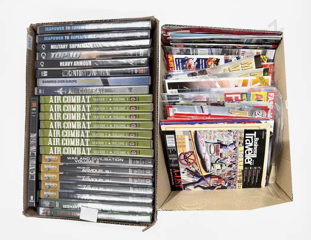 Quantity of Assorted DVDs & Car Magazines Image 1++