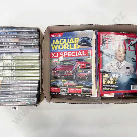 Quantity of Assorted DVDs & Car Magazines