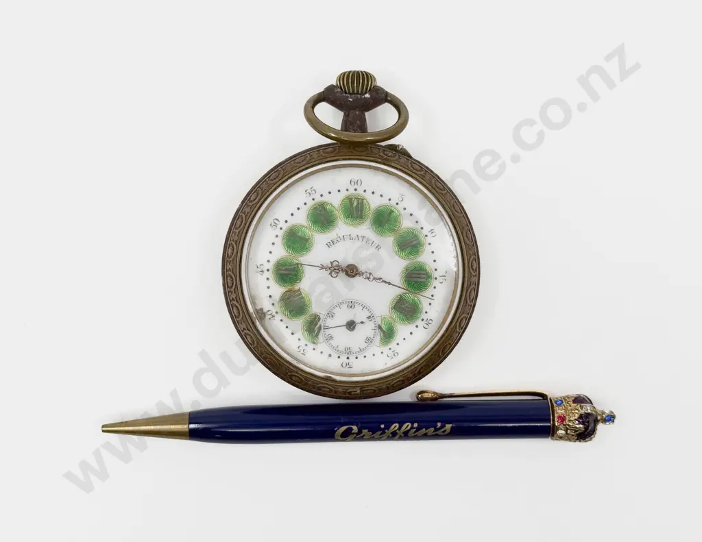 Fob Watch together with Boxed NZ Royal Tour Griffins Pen Image 1++