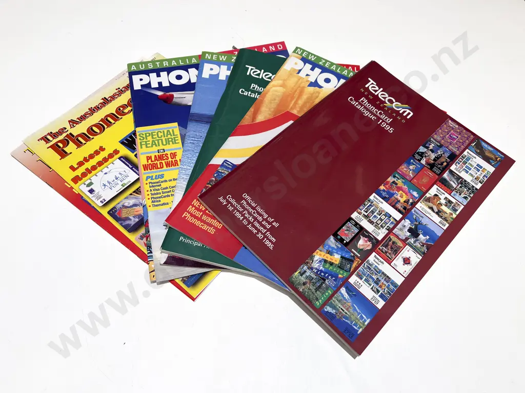 Quantity of Assorted Phone Card Collector Magazines & Assorted Telecom Phone Cards Image 1++