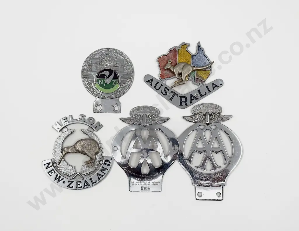 Quantity of Assorted Mostly NZ Car Badges Image 1++