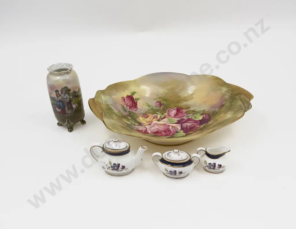 Miniature Coalport Three Pce Teaset and Others Image 1++