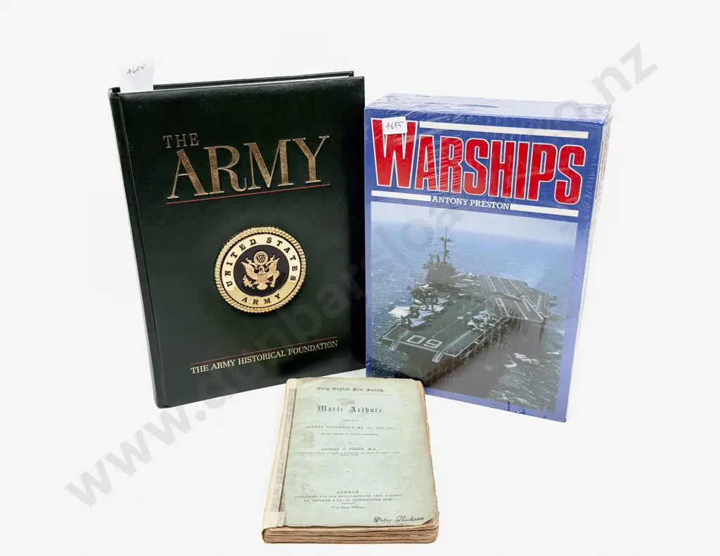 George G Perry (Trans) - Le Morte D'Arthure & Two Military Reference Volumes Image 1++