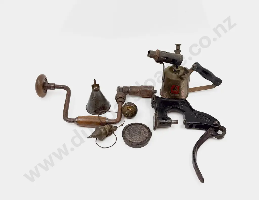 Quantity of Assorted Vintage Tools & Two Plumb Bobs Image 1++