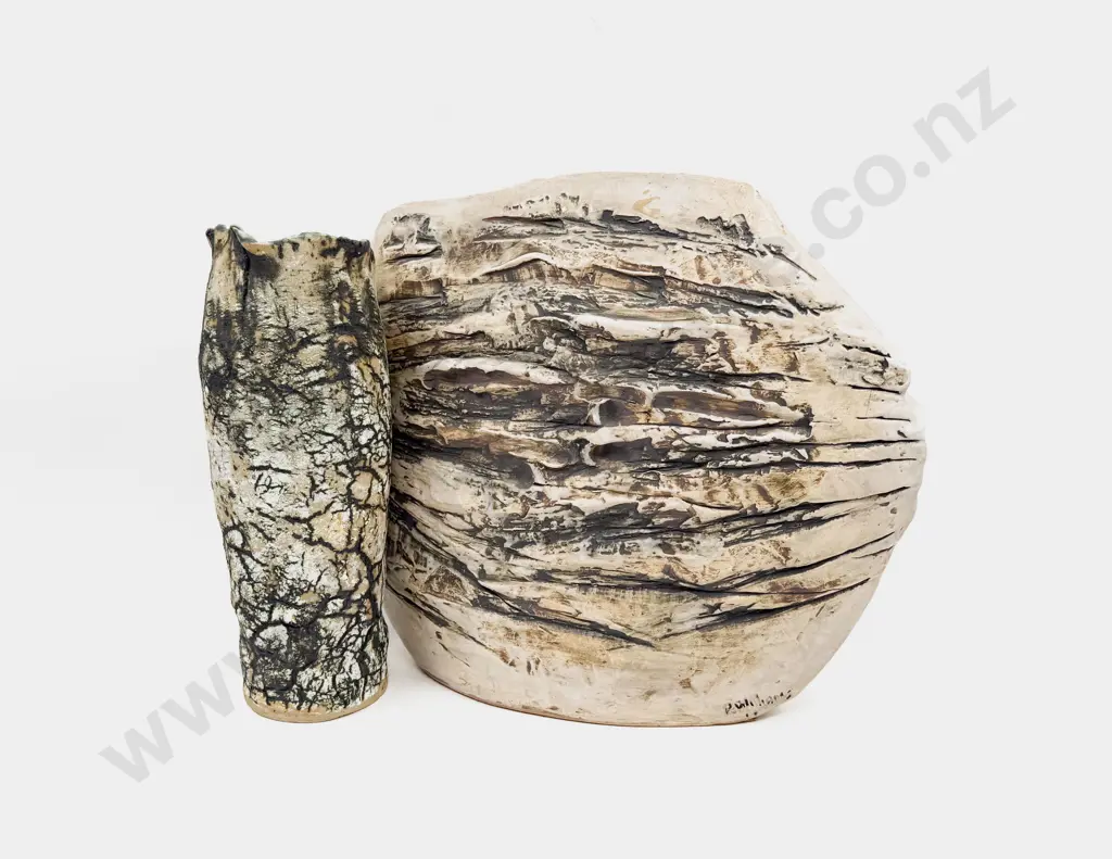 Patrick Williams Pottery Vase together with Large Pottery Form Image 1++