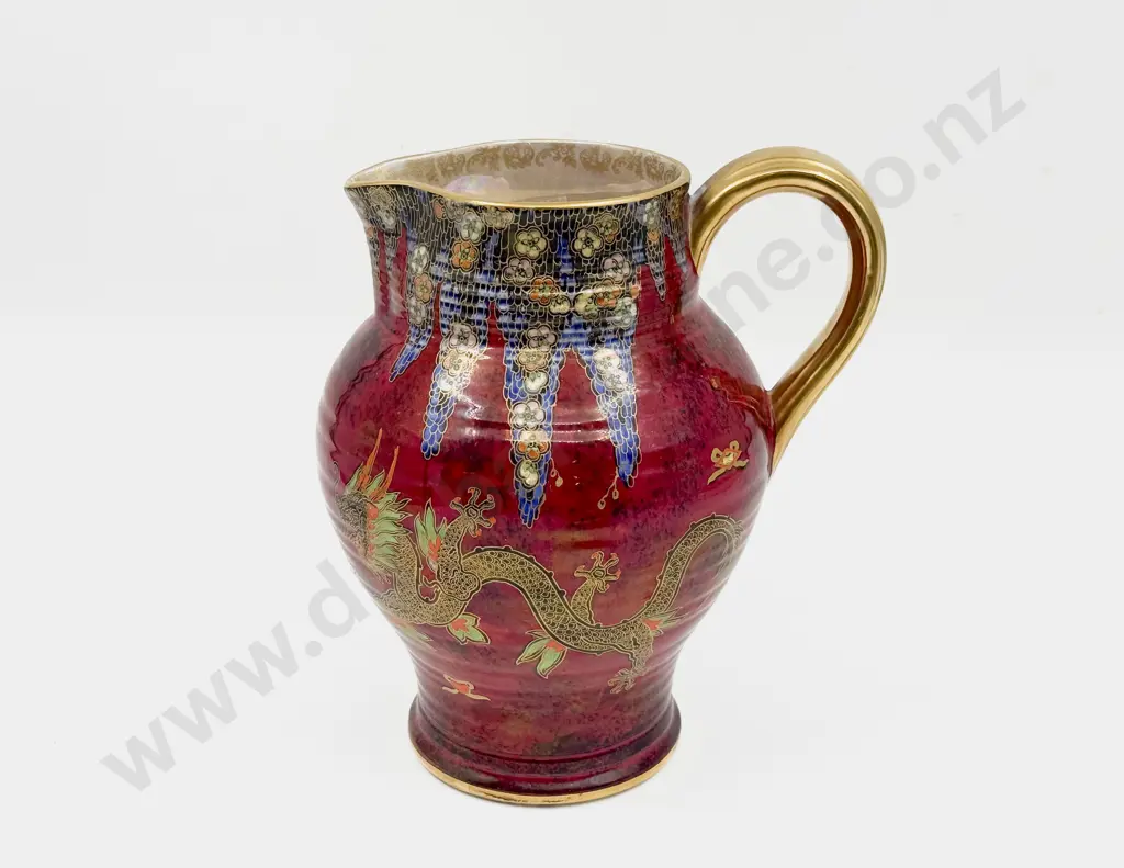 Crown Devon Dragon Decorated Jug Image 1++