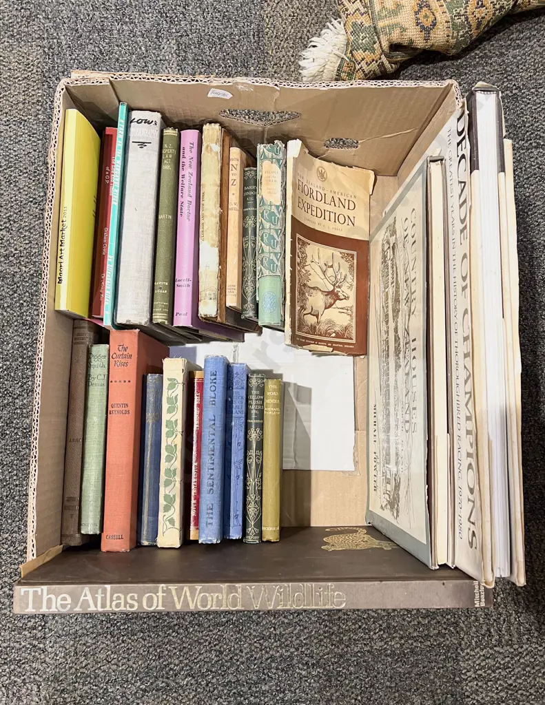 Box of Assorted Books Image 1++