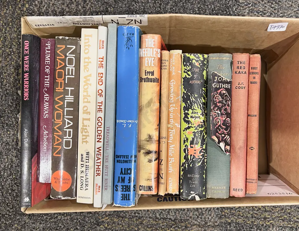 Box of Assorted Books incl NZ Reference & Literary Image 1++