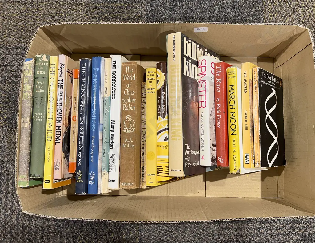 Box of Assorted Books Image 1++