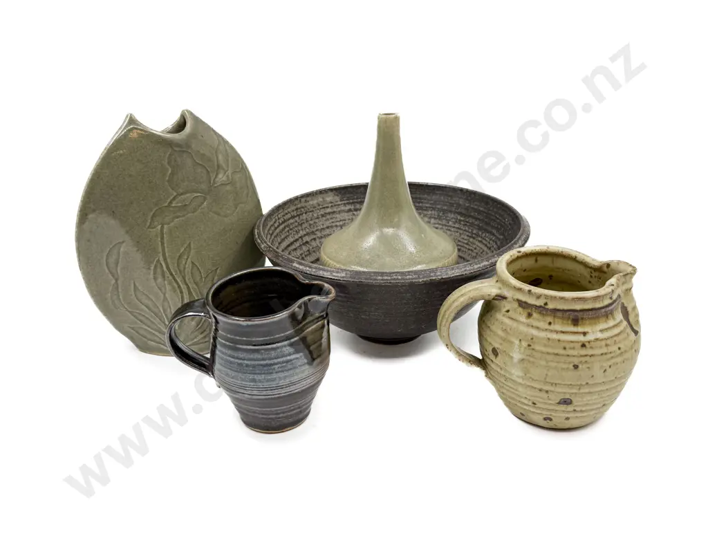 Five Pieces NZ Pottery Image 1++