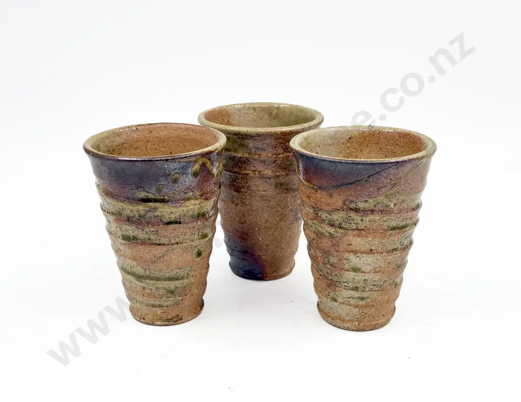 Three NZ Pottery Cups Image 1++