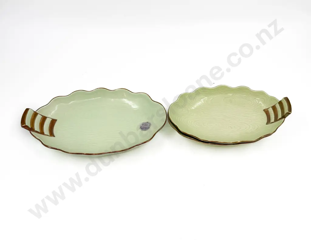 Three Carlton Ware Gilt Handled Dishes Image 1++