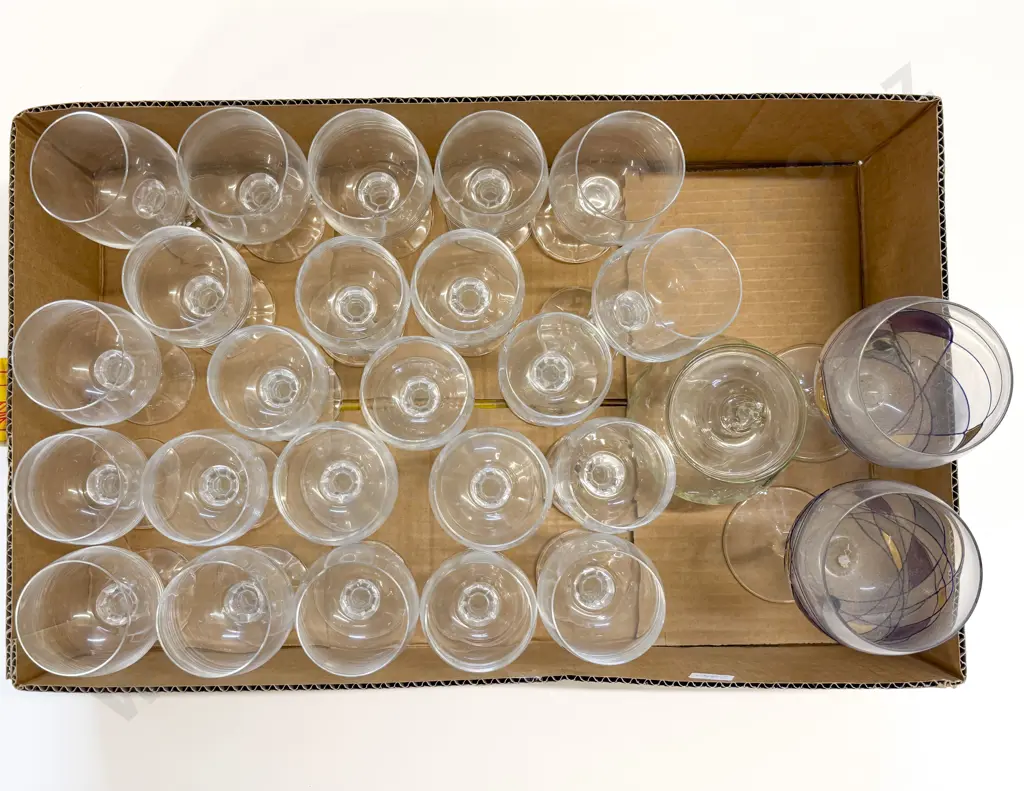Box of Wine Glasses Image 1++