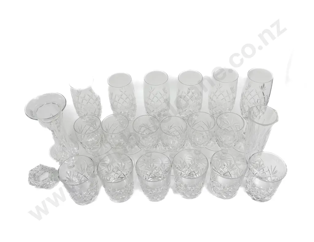 Small Group of Mixed Crystal Glasses Image 1++