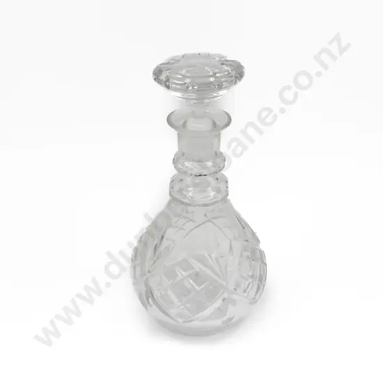 Mallet Shaped Crystal Decanter